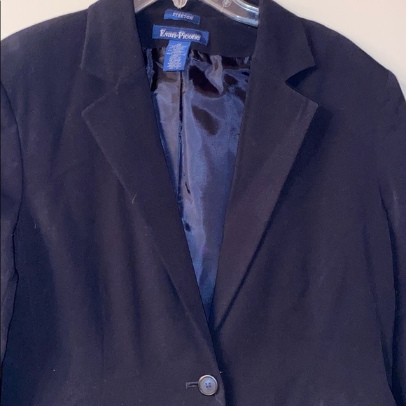 Evan Picone women’s Black Blazer size 18 - Picture 2 of 3